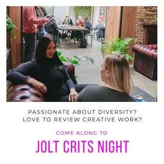 Are you a senior creative who is passionate about diversity? Do you love reviewing creative work? Are you looking for fresh talent from underrepresented backgrounds?⁣ 👩🏾👨🏻👨🏽‍🦳👩🏻‍🦰👳🏽‍♀️
⁣
If so, please come along to our next JOLT crits night on Tuesday 4th February at Hackney Coffee Company! This is a great opportunity to meet talented, award-winning and diverse placement to junior level creatives from all walks of life, and to help them develop.⁣
⁣
𝗪𝐡𝐞𝐧: Tuesday  4th February 2020⁣
𝗪𝐡𝐚𝐭 𝐭𝐢𝐦𝐞: 6:30 - 9:30pm⁣
𝗪𝐡𝐞𝐫𝐞: Hackney Coffee Company⁣
𝗪𝐡𝐚𝐭: The night takes a speed dating format - creative intern teams will rotate around with their portfolios. You will crit 4 teams/solos for half an hour each. Drinks and nibbles will be provided.⁣
⁣
Want to come? Email 𝐲𝐮𝐥𝐢𝐲𝐚@𝐣𝐨𝐥𝐭𝐚𝐜𝐚𝐝𝐞𝐦𝐲.𝐜𝐨.𝐮𝐤.⁣
⁣
Know someone who would be great for this? Tag them below.⁣ ⬇️⬇️⬇️
⁣
See you there!