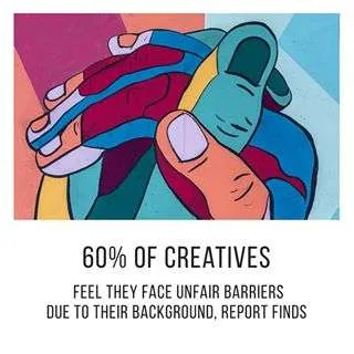 ⚠️ The creative industry is not as progressive as it claims to be! ⚠️ UM&nbsp;and Bloom&nbsp;UK’s report (link in bio) found that 60% of those working in creative agencies have faced barriers to their career progression because of their gender, sexuality or ethnicity and 64% said that the industry was not “progressive”. It’s time to shake it up.